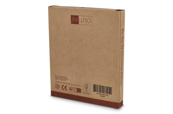 InSideOut  Tic-tac-toe de Noël en bois - Assortiment fluorescent