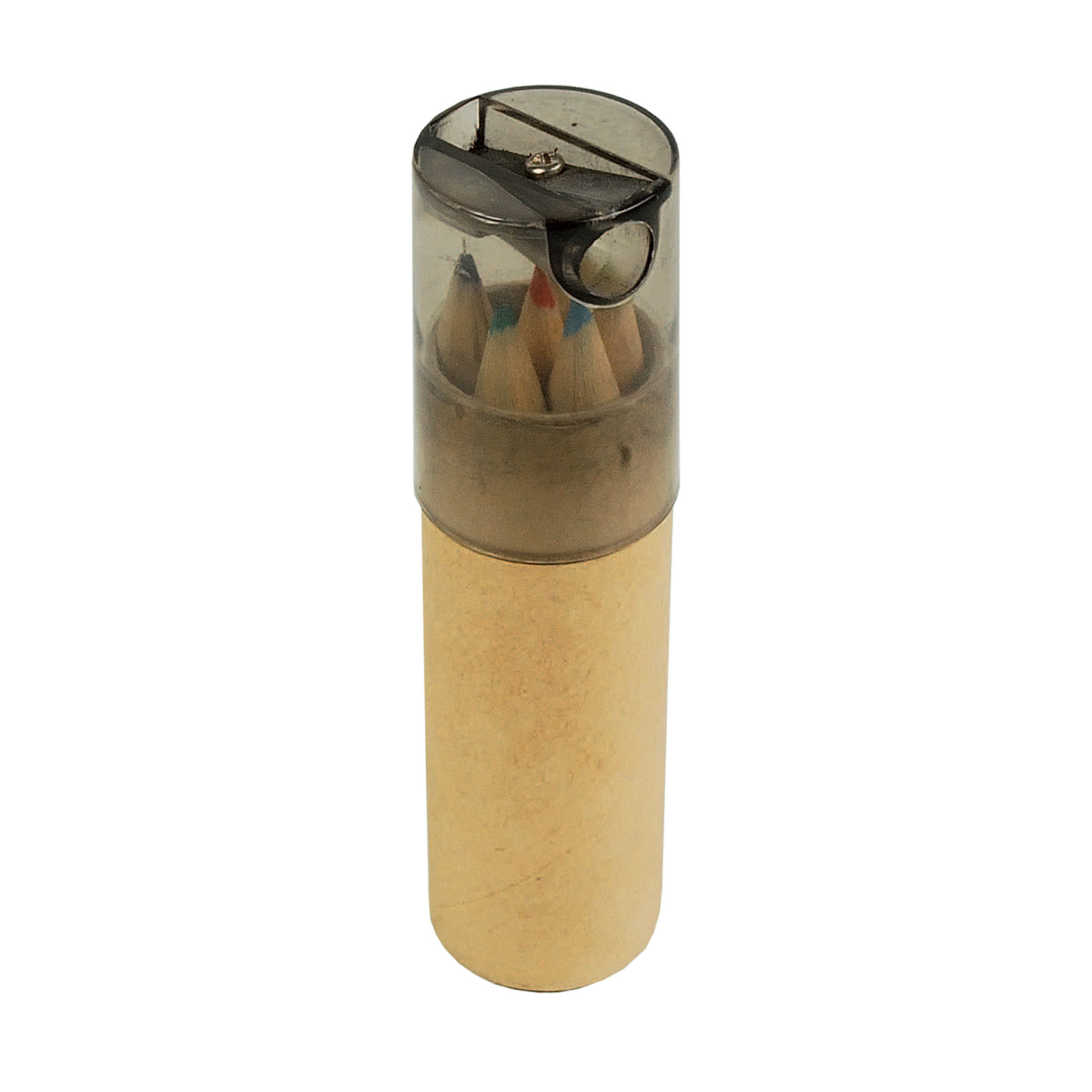 6 Wooden Colouring Pencils With Hexagonal Cross-Sections In A ...