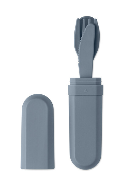 Set de couverts et étui en PLA Biteful - Petrole