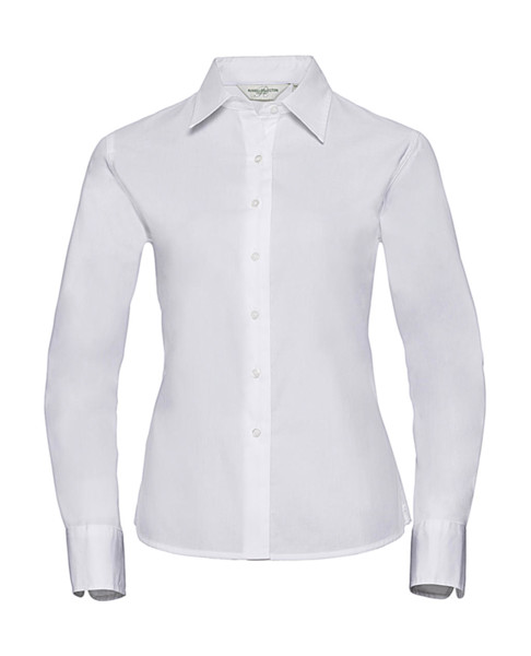 Ladies’ Long Sleeve Classic Twill Shirt - White / 2XL (44)