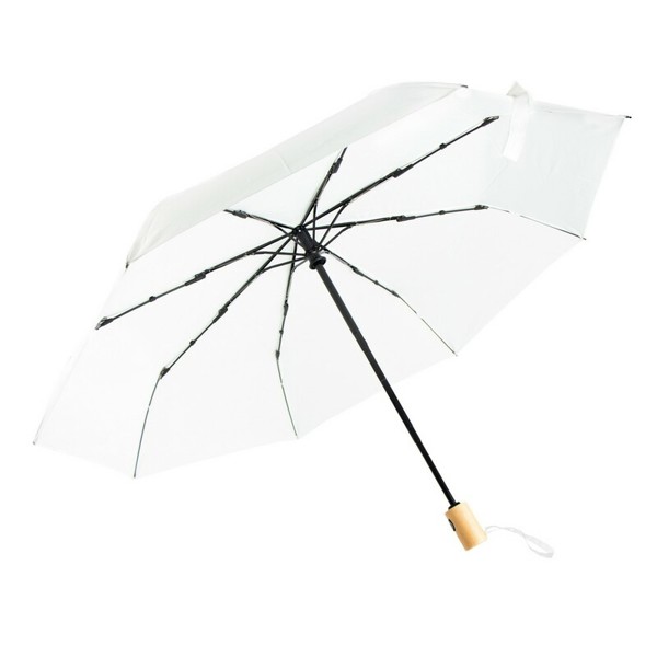RPET automatic umbrella, foldable | Nell - white