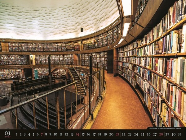 Nástenný Kalendár Bibliotheca 2027
