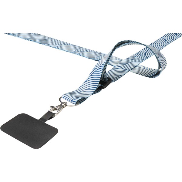 Lyra sublimation adjustable lanyard with phone holder