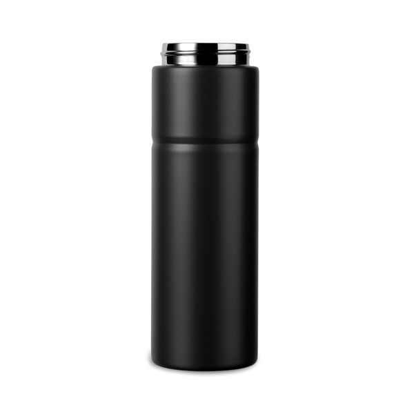 VINGA Baltimore trek RCS fľaša z rec. Nerez. ocele 600 ml - Čierna