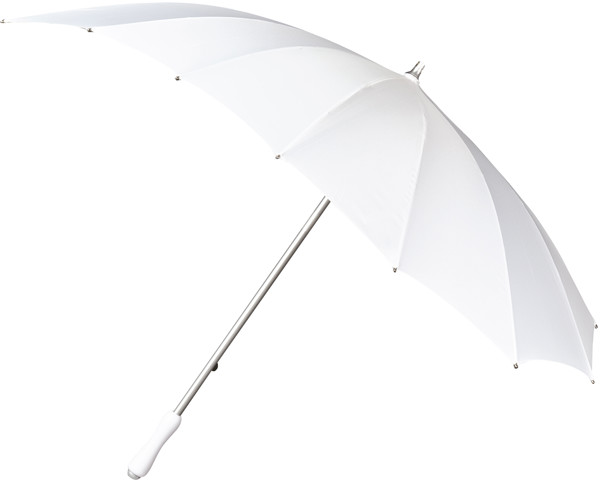FALCONE - Parapluie forme coeur modle dpos - Manuel - Impermable au vent -  110 cm - Blanc