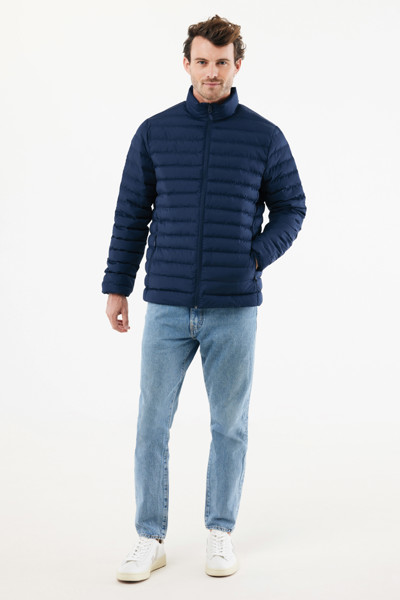 Doudoune homme en polyester recyclé IQONIQ Maiko - Bleu Marine / S