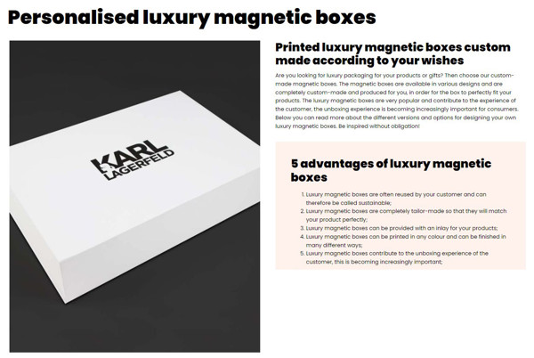 Gift boxes - custom made