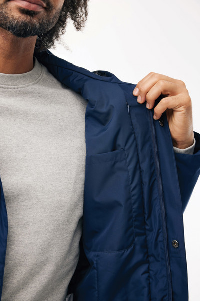 Parka en polyester recyclé IQONIQ Thelon - Bleu Marine / XXL