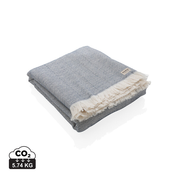 Serviette 4 Saisons Ukiyo Hisako AWARE™ Made in Europe - Bleu Marine