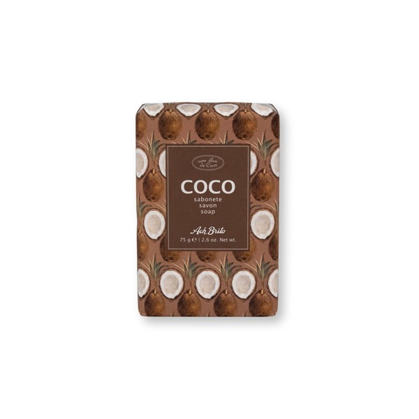 FRUTADOS I. Sabonetes com base em sabão vegetal e enriquecido com óleo de coco (75 g) - Castanho