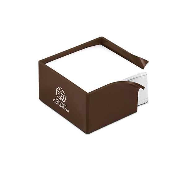 PAPER BLOCK HOLDER (90x90x48mm) - Noir opaque / 