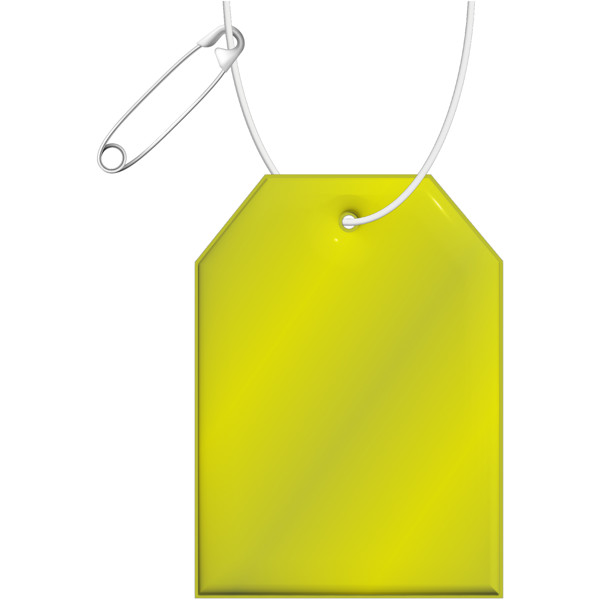 Pendente refletor de PVC com identificação RFX™ - Amarelo neón