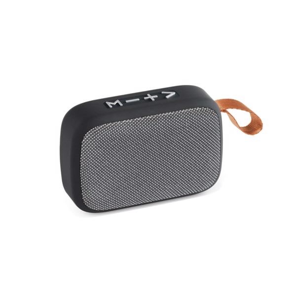 GANTE. Enceinte portable 3W avec autonomie de 2h en polyester et ABS