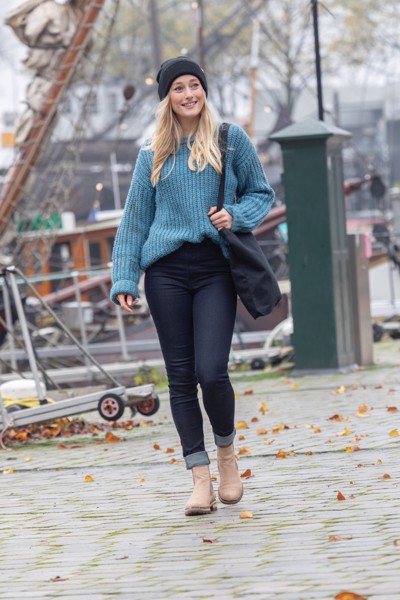 Sac shopping type Tote bag Impact en coton recyclé AWARE™ - Noir