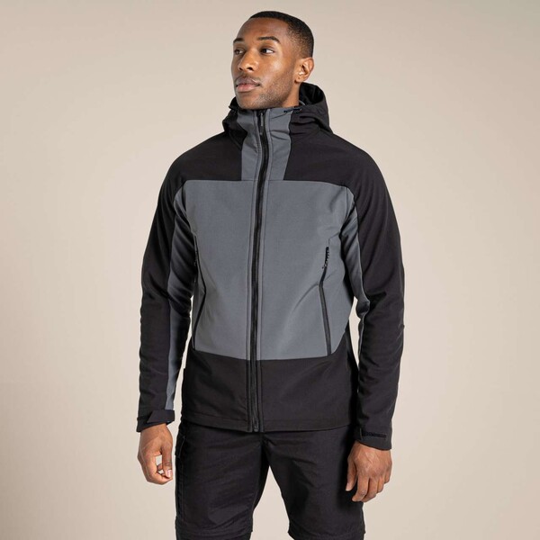 Expert Active Hooded Softshell Jacket - Black / 3XL