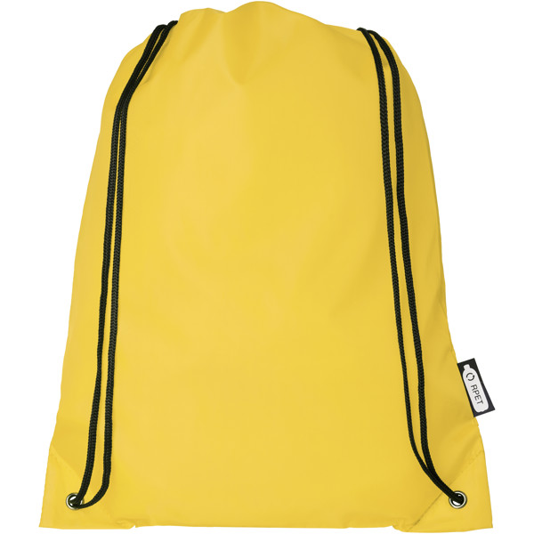 Zaino con cordoncino Oriole in PET riciclato - 5L - Giallo