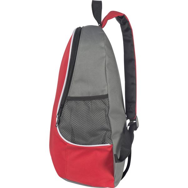 Backpack with side compartments CAMERON - Red