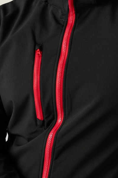 Venturer 3 Layer Hooded Printable Softshell Jacket - Black / Black / M