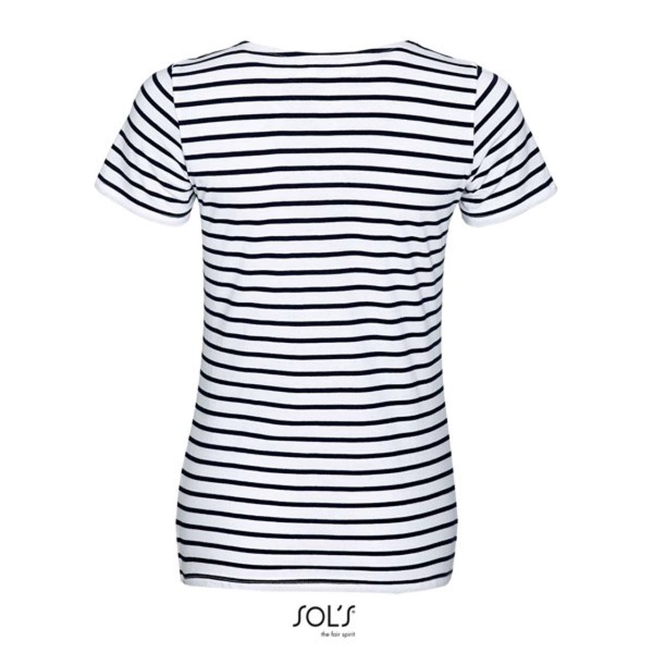 Sol's Miles Women - Round Neck Striped T-Shirt - XS