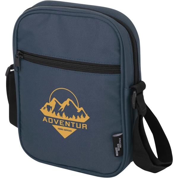 Sac bandoulière Byron de 2 L recyclé certifié GRS - Bleu hale