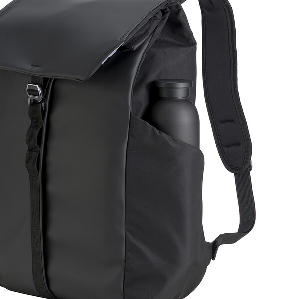 Laptop Backpack (15 Inch) In Water-Resistant 600D Pu With 210D Polyester Lining - Black