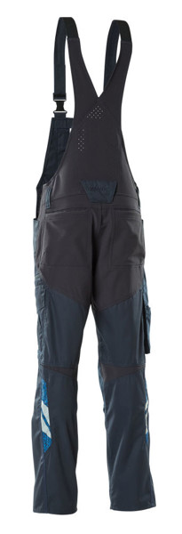 Pantaloni salopetă cu buzunare pentru genunchi - MASCOT® - Dark Navy