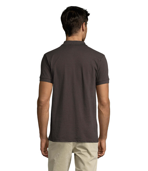 PRIME Męskie polo 200g Prime Men - Ciemnoszary / XL