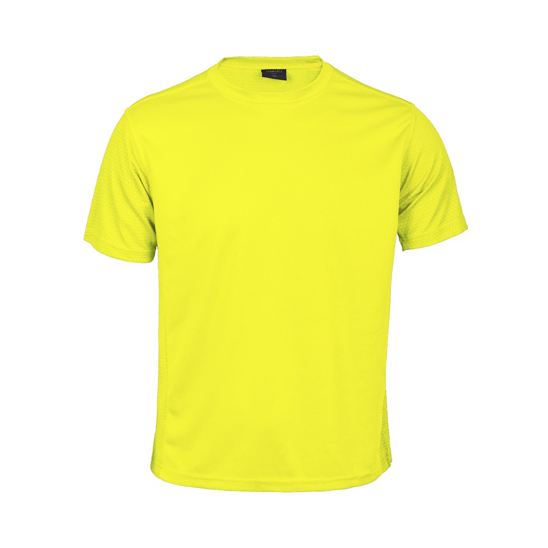 Camiseta Adulto Tecnic Rox - Amarillo Fluor / S