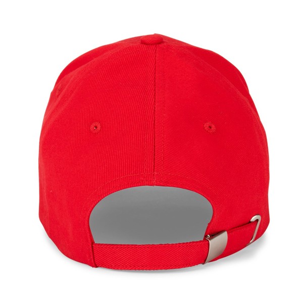 ASHTON. Čepice ze 100% bavlny (260 g/m²) s 5 panely - Červená