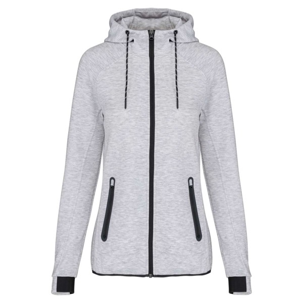 Ladies’ Hooded Sweatshirt - Ash Heather / XL