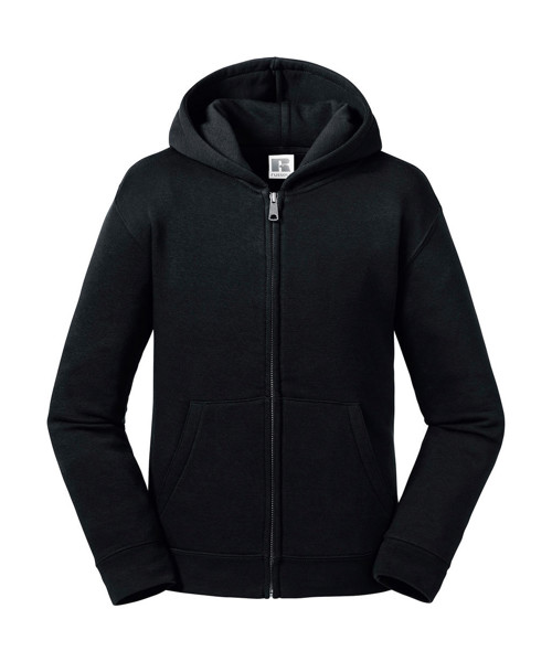Kids' Authentic Zipped Hood Sweat - Black / M (116/5-6)