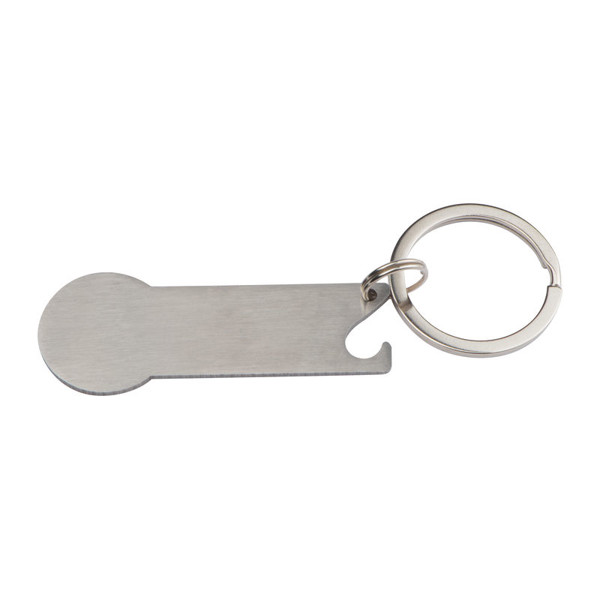 Metal Key Ring Stickit - Grey