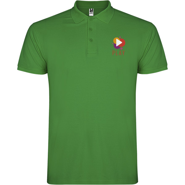Polo a maniche corte da bambino da 200 g/m² Star - Verde tropicale / 7/8