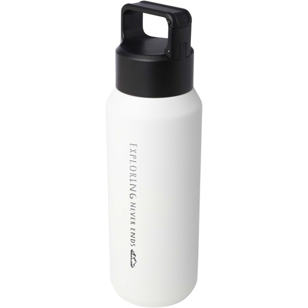 Astra 600 ml RCS-zertifizierte Kupfer-Vakuum Isolierflasche aus recyceltem Edelstahl (Kohlensäure geeignet) - weiss