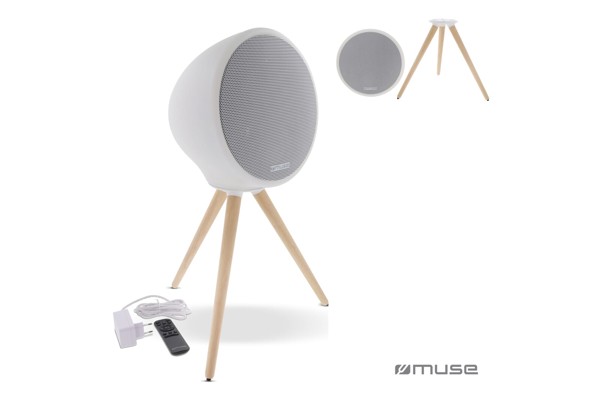 Bluetooth zvočnik Muse 100 W, odporen na škropljenje, LED