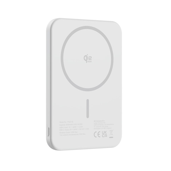 Urban Vitamin Pomona 5000mAh Qi2.2 25W magnetic powerbank - Silver