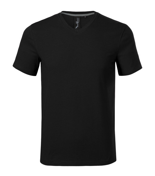 Tričko Pánské Malfini Premium® Action V-Neck - Černá / XL