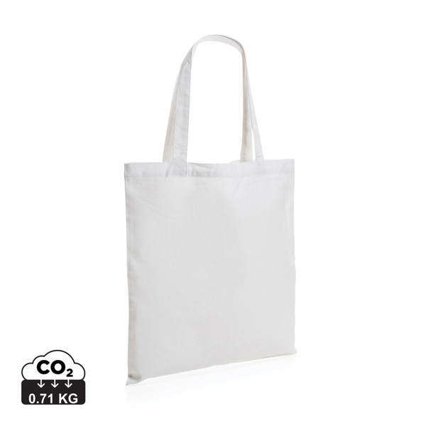 Sac tote bag en coton recyclé 145 gr Impact AWARE™ - Blanc