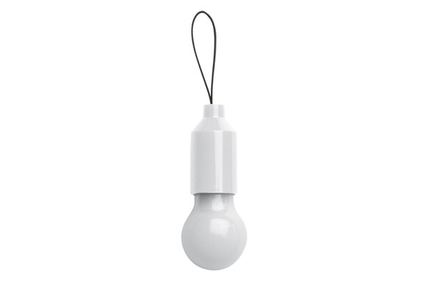 Keychain light bulb - White