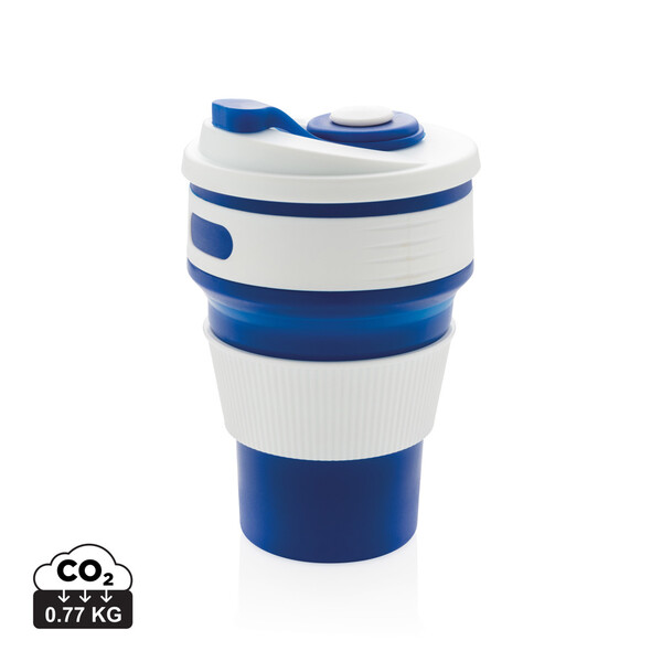 Mug en silicone pliable - Bleu