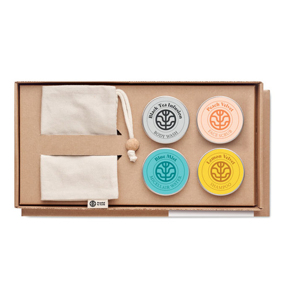 Branded By Earth veganski potovalni set, 50 g gel za umivanje telesa