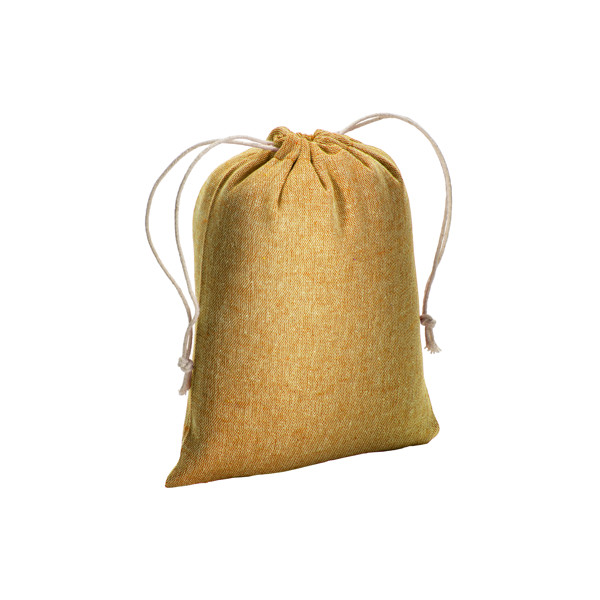 Recycled Cotton Gift Bag, 150 G/M2, 15 X 20 Cm - Yellow