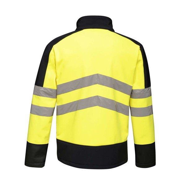 Hi-Vis Pro 3 Layer Softshell - Yellow / Navy / S
