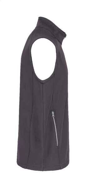 2vrstvá softshellová zateplená vesta KA423 - Tmavě Šedá / S