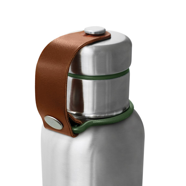 Malá termo láhev na vodu 500ml Black+Blum - Olivově Zelená