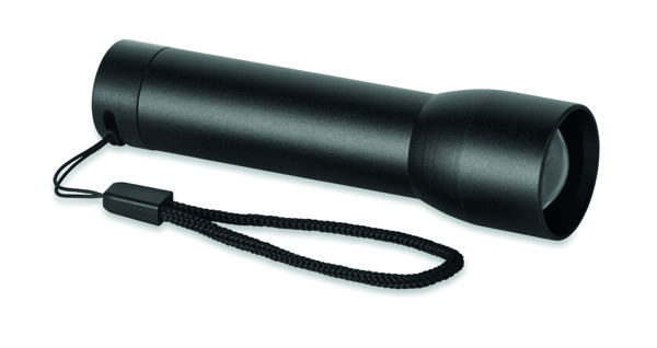 Aluminium rechargeable torch Lumezo - Black