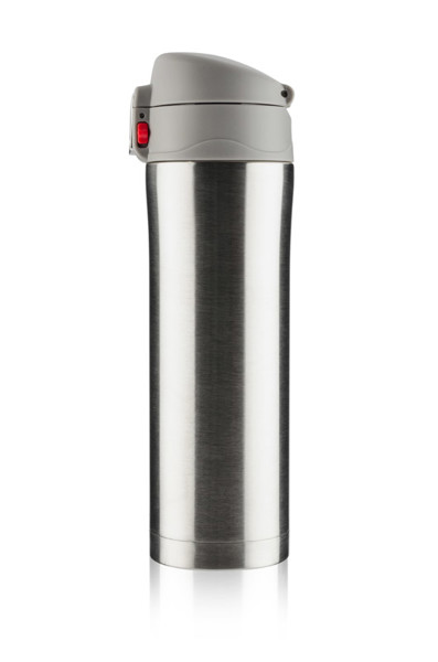 Travel mug LOCK 440 ml - silver