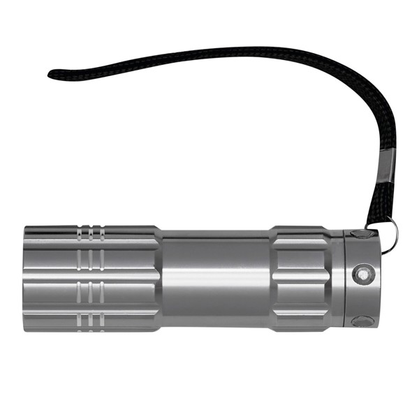 Led-Taschenlampe Powerful - Silber