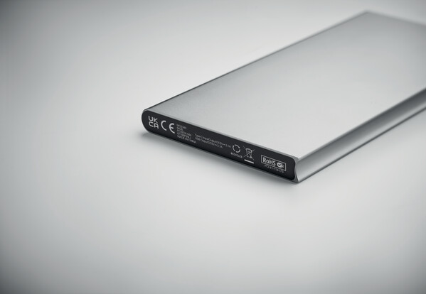 Power bank 8000 mAh Powerflat8c - Matt Silver