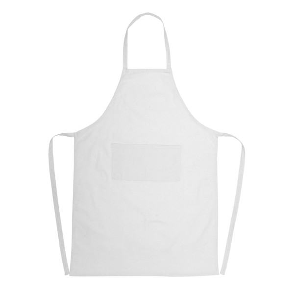 Aware apron recycled cotton 180g - White